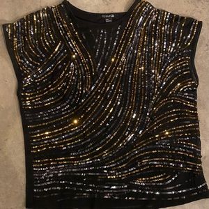 Festive Sequenced Top